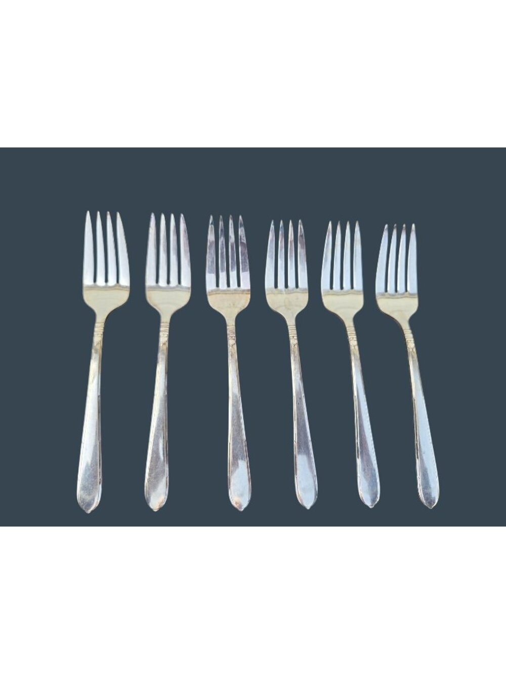 6 Berkley Square Silverplate Individual Salad Forks By Community Plate